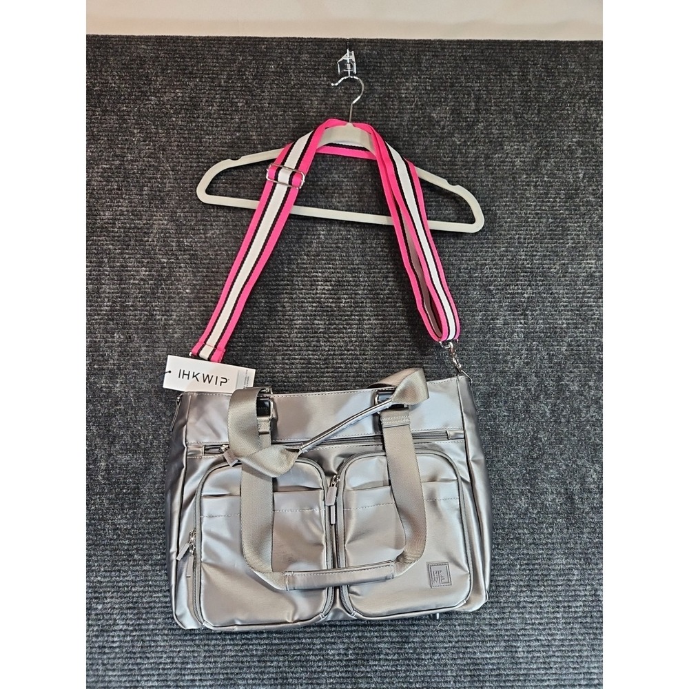 IHKWIP Cargo Catchall Tote‎ with Two Crossbody Straps Met Stone Gray